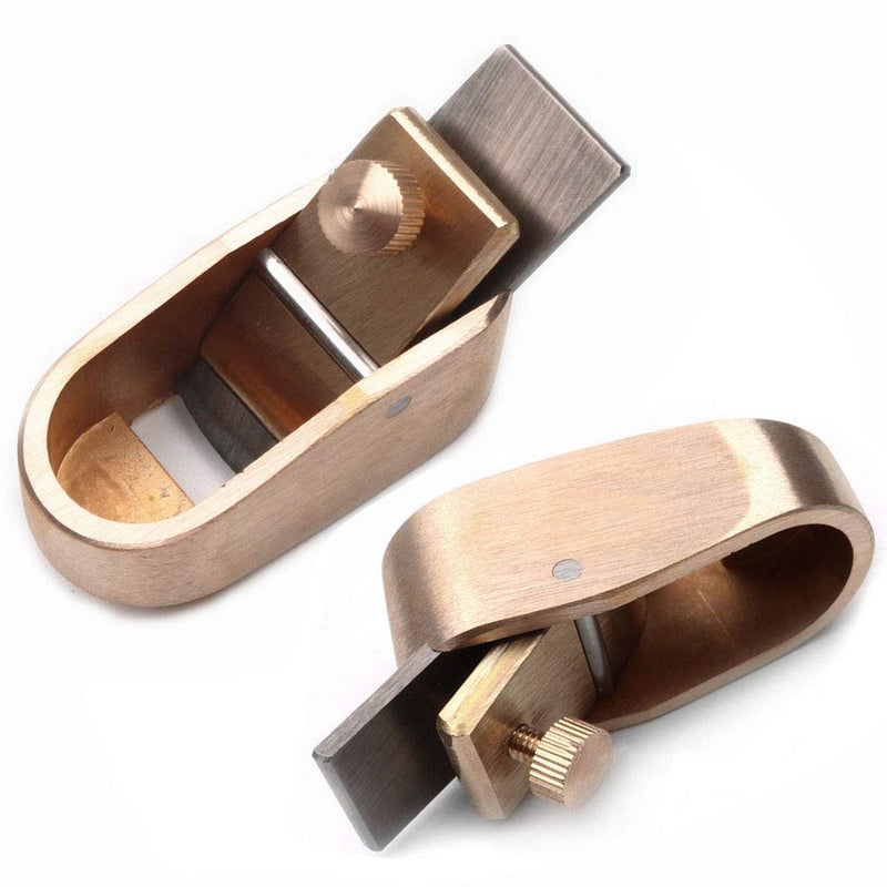 Jiayouy 5 PCS Micro Bronze Violin Thumb Planer Set 8-16 mm Blade Width for DIY Violin Viola Cello Wooden Instrument Gold - Image 3